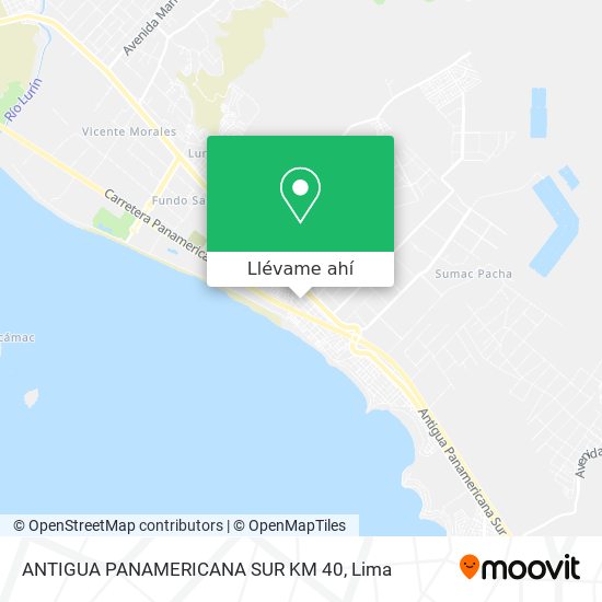 Mapa de ANTIGUA PANAMERICANA SUR KM 40