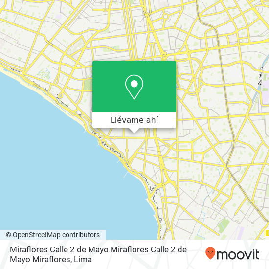 Mapa de Miraflores  Calle 2 de Mayo Miraflores Calle 2 de Mayo Miraflores