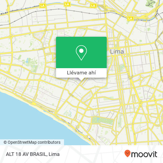 Mapa de ALT 18 AV BRASIL