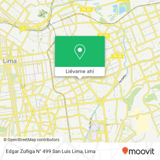 Mapa de Edgar Zuñiga N° 499   San Luis   Lima