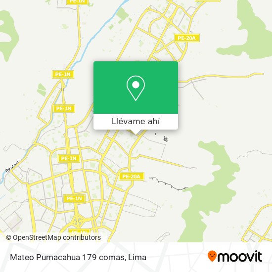 Mapa de Mateo Pumacahua 179 comas