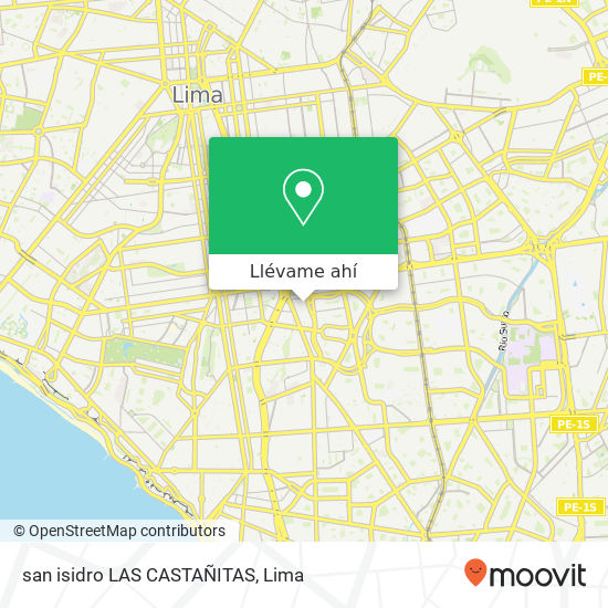 Mapa de san isidro  LAS CASTAÑITAS