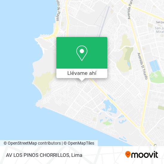 Mapa de AV  LOS PINOS  CHORRILLOS