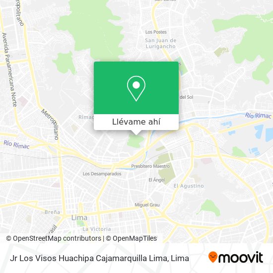Mapa de Jr  Los Visos  Huachipa  Cajamarquilla  Lima