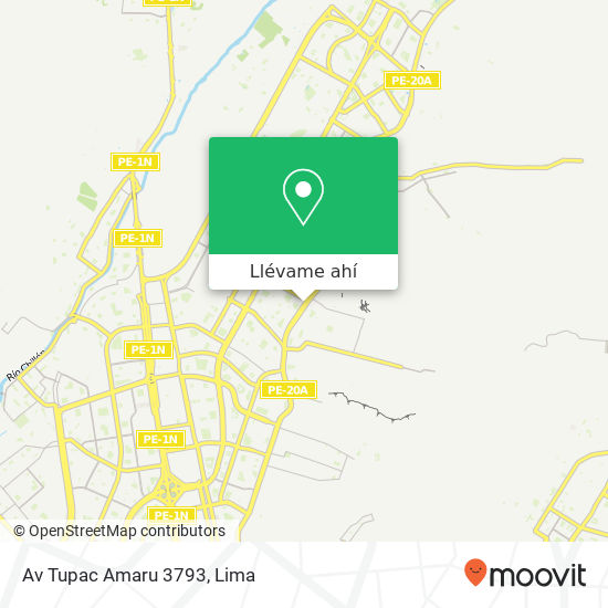 Mapa de Av  Tupac Amaru 3793