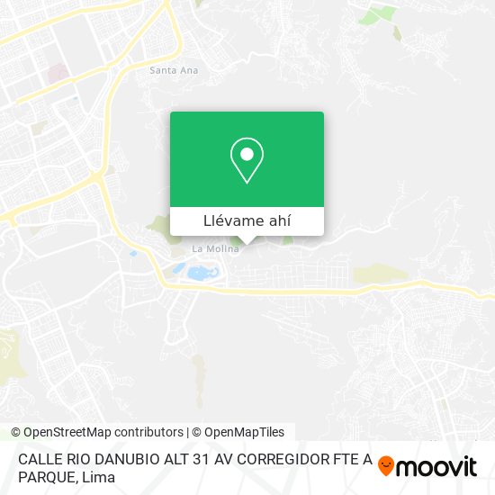 Mapa de CALLE RIO DANUBIO ALT  31 AV CORREGIDOR FTE A PARQUE