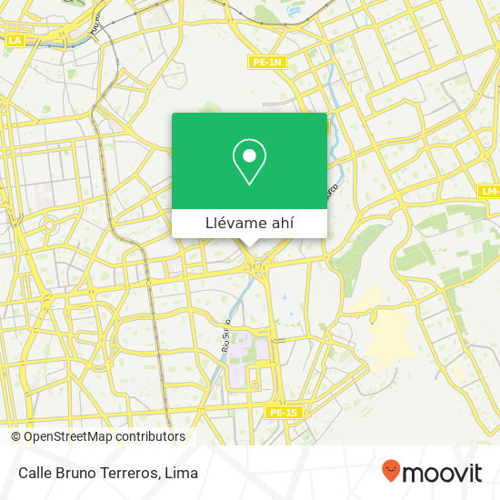 Mapa de Calle Bruno Terreros