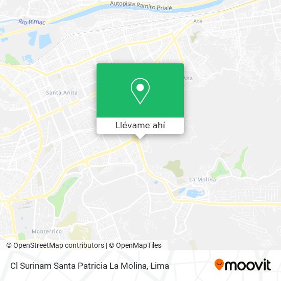 Mapa de Cl  Surinam   Santa Patricia   La Molina
