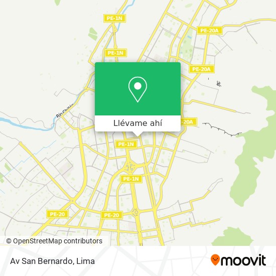 Mapa de Av  San Bernardo