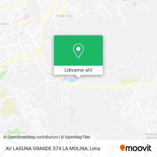 Mapa de AV  LAGUNA GRANDE 574  LA MOLINA