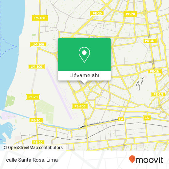 Mapa de calle Santa Rosa