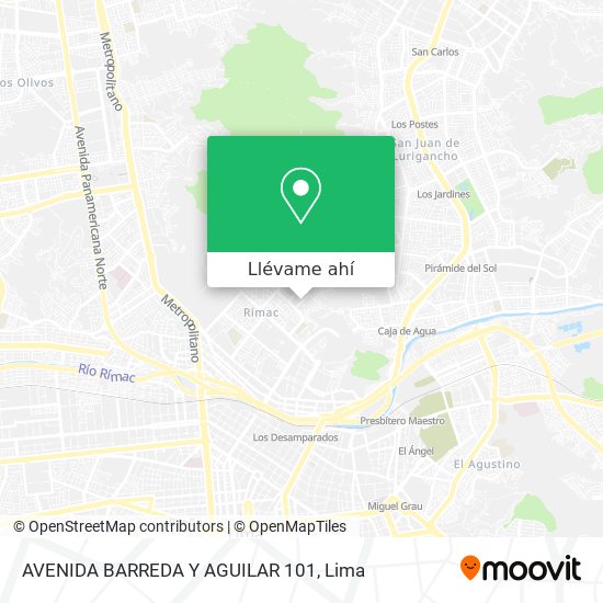 Mapa de AVENIDA BARREDA Y AGUILAR 101