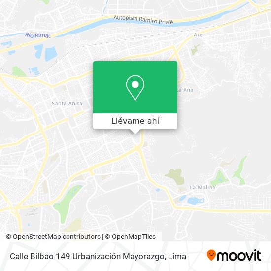 Mapa de Calle Bilbao 149 Urbanización Mayorazgo