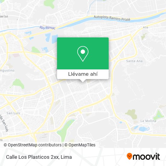 Mapa de Calle Los Plasticos 2xx