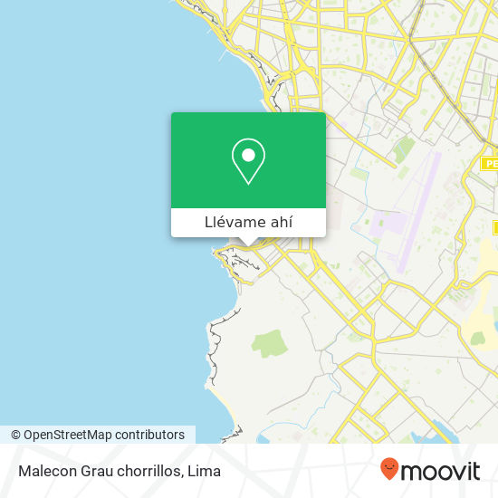 Mapa de Malecon Grau  chorrillos