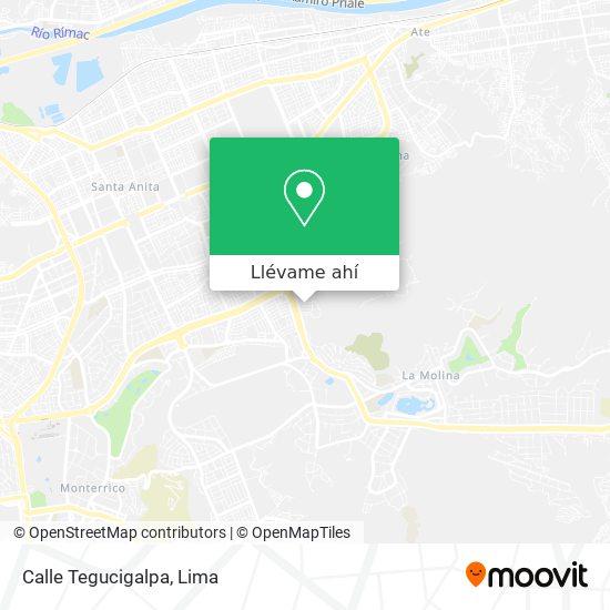 Mapa de Calle Tegucigalpa