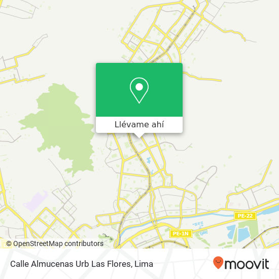 Mapa de Calle Almucenas Urb  Las Flores