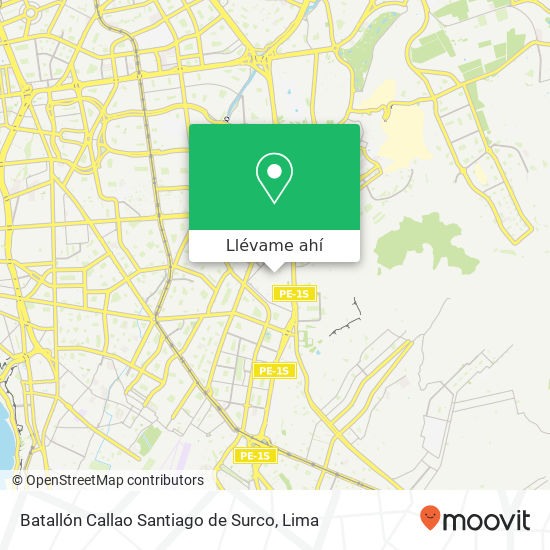 Mapa de Batallón Callao Santiago de Surco