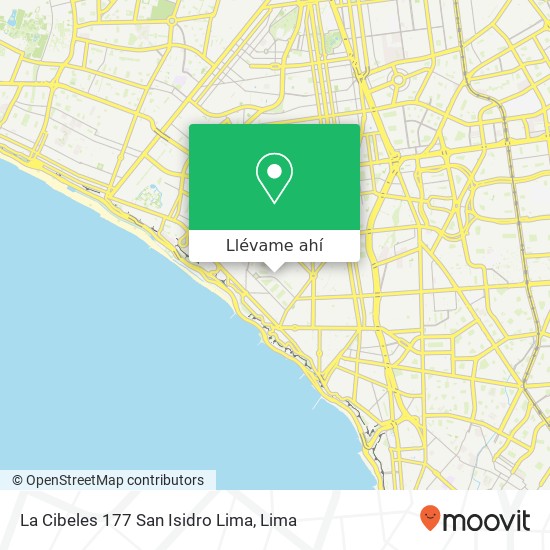 Mapa de La Cibeles  177   San Isidro  Lima