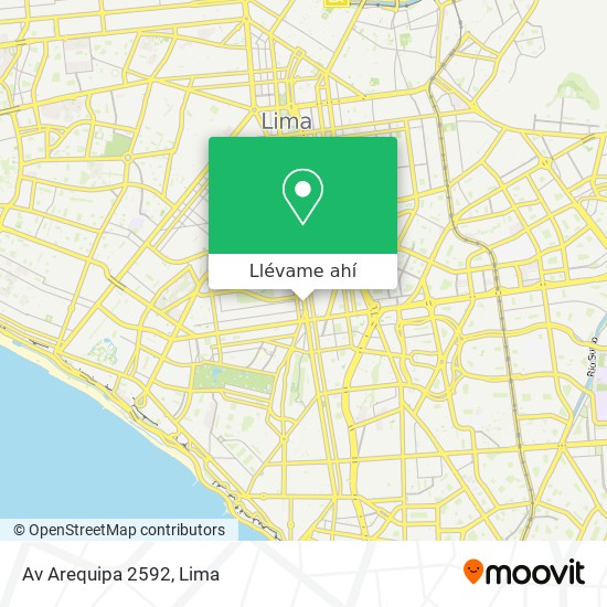Mapa de Av  Arequipa 2592