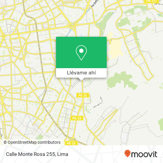 Mapa de Calle Monte Rosa 255