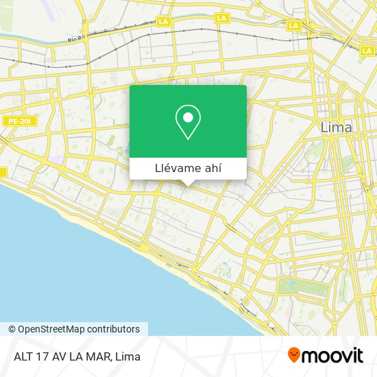 Mapa de ALT  17 AV  LA MAR