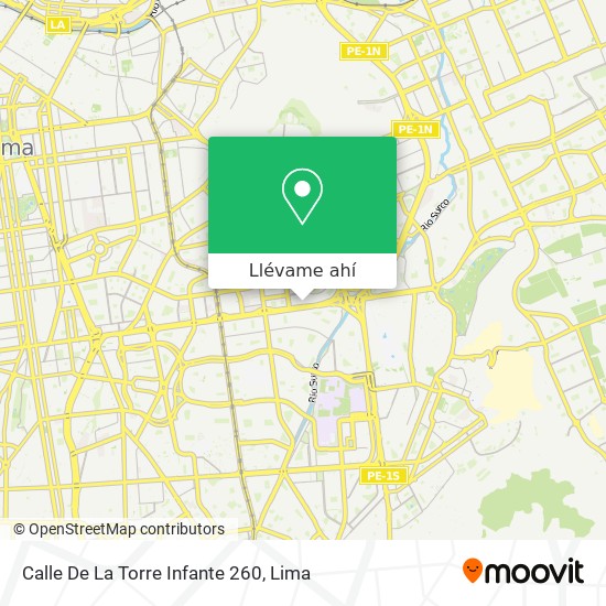Mapa de Calle De La Torre Infante 260
