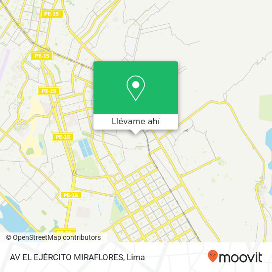 Mapa de AV  EL EJÉRCITO MIRAFLORES