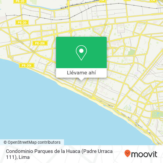 Mapa de Condominio Parques de la Huaca (Padre Urraca 111)