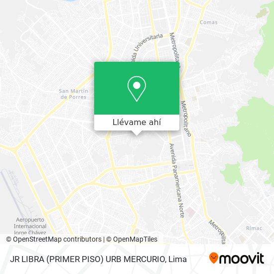 Mapa de JR  LIBRA (PRIMER PISO) URB  MERCURIO