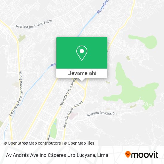 Mapa de Av  Andrés Avelino Cáceres Urb  Lucyana