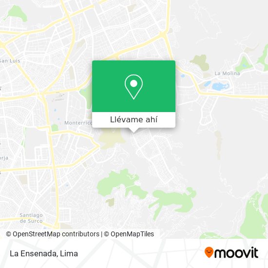 Mapa de La Ensenada