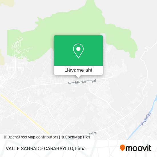 Mapa de VALLE SAGRADO   CARABAYLLO