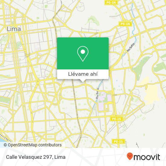 Mapa de Calle Velasquez 297