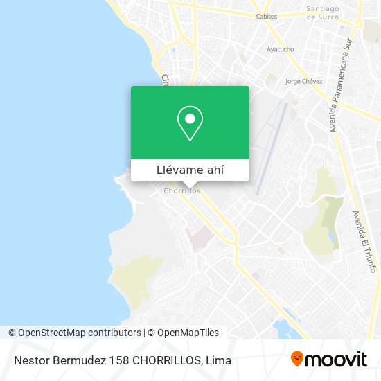Mapa de Nestor Bermudez 158 CHORRILLOS