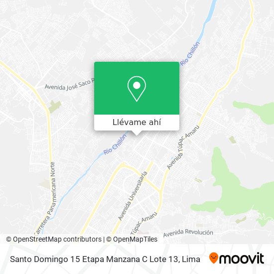 Mapa de Santo Domingo 15 Etapa Manzana C Lote 13