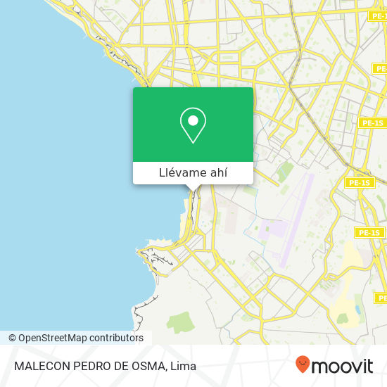 Mapa de MALECON PEDRO DE OSMA