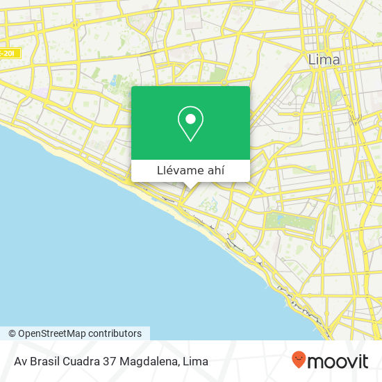 Mapa de Av  Brasil Cuadra 37 Magdalena