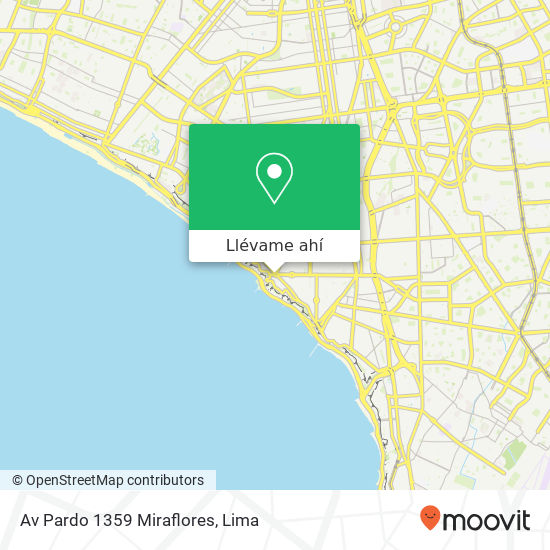 Mapa de Av  Pardo 1359  Miraflores
