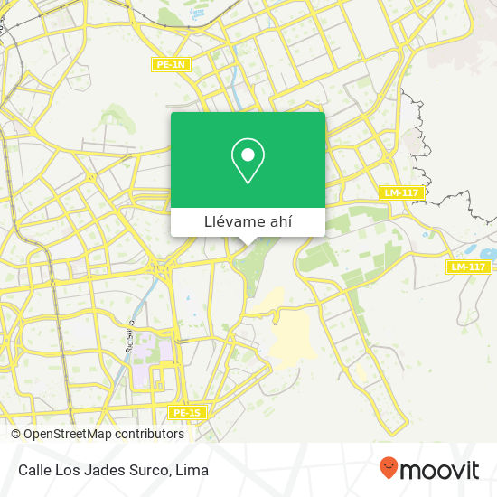 Mapa de Calle Los Jades  Surco