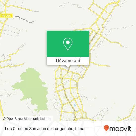 Mapa de Los Ciruelos   San Juan de Lurigancho