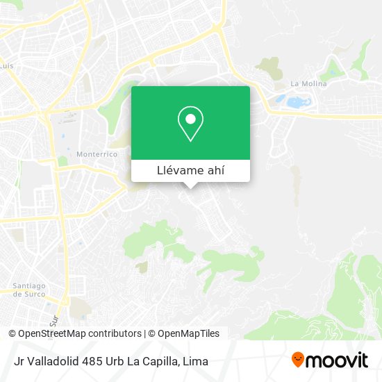 Mapa de Jr  Valladolid 485 Urb  La Capilla