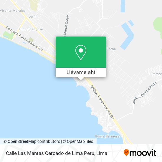 Mapa de Calle Las Mantas  Cercado de Lima  Peru