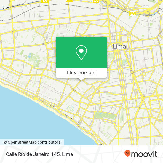 Mapa de Calle Río de Janeiro 145
