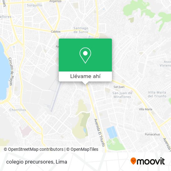 Mapa de colegio precursores