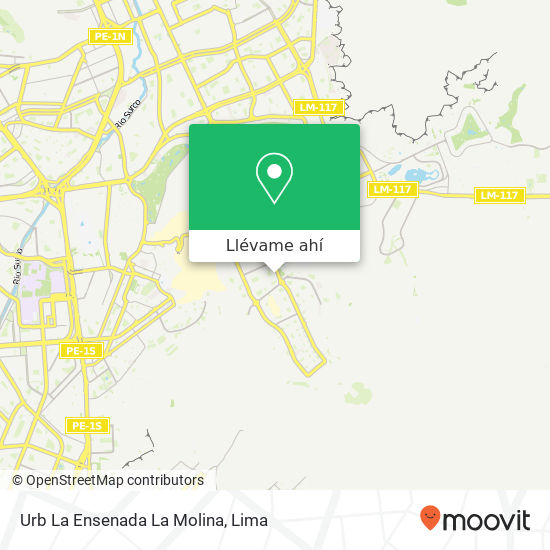 Mapa de Urb  La Ensenada  La Molina