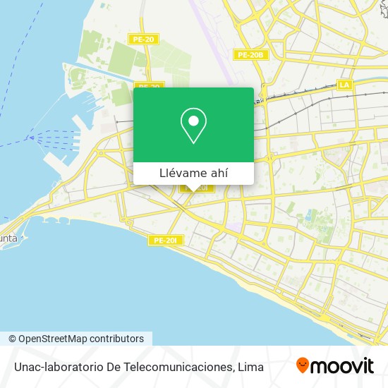 Mapa de Unac-laboratorio De Telecomunicaciones