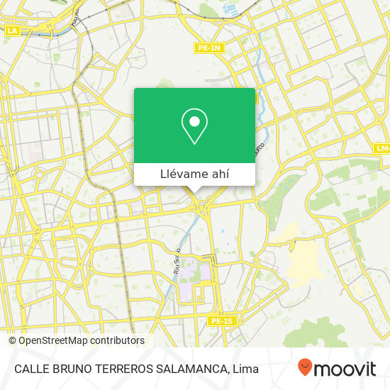 Mapa de CALLE BRUNO TERREROS  SALAMANCA