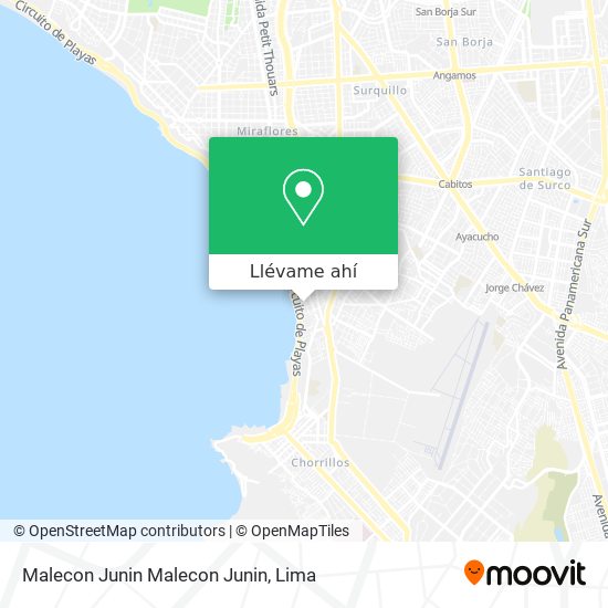 Mapa de Malecon Junin Malecon Junin