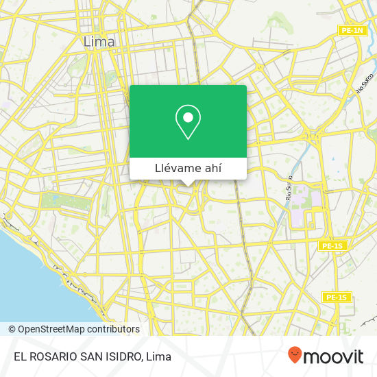 Mapa de EL ROSARIO   SAN ISIDRO
